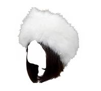 XIXIMAON Chapka en Fausse Fourrure Femme Style Russe Toque Chapeau d'hiver Épais et Chaud Bonnet Polaire Casquette Mode Élégant pour Ski Plein Air (Taille Unique, Blanc)