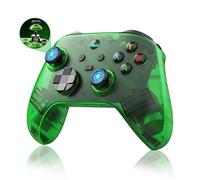 XIXIMENG G6 Manette PC Sans Fil pour Android/PC,Manettes Bluetooth 5.3 avec Bouton arrière à programmation macro/Joysticks & Gâchettes Électromagnétiques,400mAh,5 Modes de Connexion (Vert)