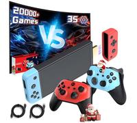 XIXIMENG M66 Game Stick 4K Retro Console de Jeux Retro 64G,20000+ Jeux 35 Émulateurs Console retrogaming,Bascule 3D avec éclairage RVB Rouge & Bleu,Jeux 3D,Bataille en Ligne à 4 Joueurs,Plug and Play