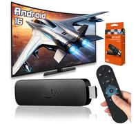 XIXIMENG R6 Max Android TV Stick Android 16.0 Stick TV Box avec Télécommande Vocale,Wi-FI 2,4GHz + 5GHz & Bluetooth,2Go RAM + 16Go ROM,Processeur Allwinner IK316 64 Bits Quadricœur Arm Cortex-A53