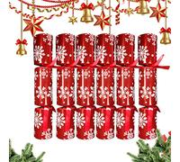 XiXiRan Christmas Crackers, 6pcs Crackers Noel, Pétards de Noël, Boîte de Bonbon Noël, Crackers du Nouvel an, Biscuits de Noël, Craquelins du Nouvel an, Les Jouets et Les Blagues Ne Se Répètent Pas