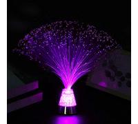 XiXiRan Lampe à Fibre Optique à Couleur Changeante, Fibre Optique Glacier Lampe Avec Cristaux LED, Fountain Night Light Ice LED 6 Couleur, Pour Décoration de Table Salons Chambres Cadeaux(Sans Pile)