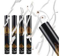 XiXiRan Lanceur de Confettis Blanc - Canon pour Mariage et Anniversaire - 4 Pièces