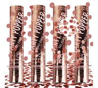 XiXiRan Lanceur de Confettis Mariage*4pcs, Canon à Confettis Anniversaire, Poppers, Tube pour Fête
