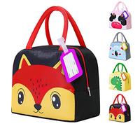 XiXiRan Sac à Lunch Isotherme Enfants, Bento École, Repas Lunch Box 5L, Isolation Thermique, Pique-nique, Dinosaurio (Fuchs)