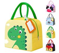 XiXiRan Sac Bento école, Sac Repas Lunch Box 5l, Sac d'isolation Thermique, Petit Sac Isotherme Pique-nique Enfants, Dinosaurio (Dinosaurier)