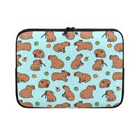 xixirimido Capybara Housse pour ordinateur portable avec fermeture éclair Grand étui Protetcor pour enfants et femmes 17 pouces