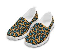 xixirimido Chaussures de marche pour femme - Chaussures basses décontractées en maille - Légères et respirantes, Tête de mort bohème, 42 EU