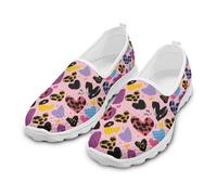 xixirimido Chaussures de marche pour femme - Chaussures basses décontractées en maille - Légères et respirantes, Tête de mort tournesol., 40 EU