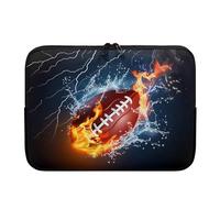 xixirimido Housse légère pour ordinateur portable Motif rugby et feu d'eau