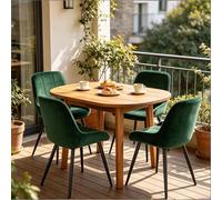 xixiworkshop Lot de 4 chaises fonctionnelles de cuisine et de salle à manger, élégantes chaises de bureau à domicile avec assise rembourrée