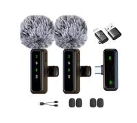 XIXIXIAXIA Micro Cravate sans Fil pour iPhone,iPad, Android,Caméra, Ordinateur, Portable, Mini Microphone avec réduction du Bruit, appairage Automatique,pour Vlogging,Enregistrement vidé, Vlog