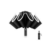 XIXVON Parapluie Pro | Parapluie Inversé, Protection UV 50+ à 99%, Bande De SéCurité RéFléChissante, RéSistant Au Vent, Portable, Automatique, Pliant