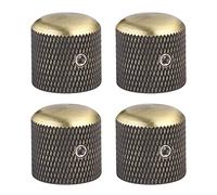 XIYANGJUAN Lot de 4 boutons de guitare en métal bronze avec clés Allen et vis pour guitare électrique Fender Telecaster Gibson Les Paul (Bonze)