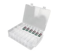 XiyaxiVici Boîte de Rangement pour Voitures Die-Cast 48 Compartiments Double face Boîte en Plastique Transparente pour Car Matchbox Cars Mini Toys 33x25x8 cm