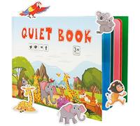 XiYee Montessori Quiet Book, Busy Book Livre Occupé Éducatif Puzzle Sensoriel Cahier d'activité pour Les Enfants de 2 à 6 Ans Motricité Fine Jouet Educatif (Animal)