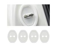 XIYUANFA 4 Pièces Couvercle de Serrure de Porte Voiture pour Mercedes Benz GLC 2 (II) X254 I 2022-2024 -, Housse de Protection pour Serrure de Porte de Voiture Silicone,White