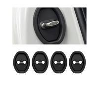 XIYUANFA 4 Pièces Couvercle de Serrure de Porte Voiture pour Nissan Qashqai 2 2014-2021, Housse de Protection pour Serrure de Porte de Voiture Silicone,Black