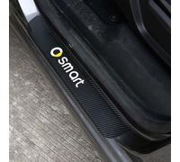 XIYUANFA 4 Pièces Protection Seuil Porte Voiture pour Smart forfour 2014-2020, Voiture Bande Seuil Fibre Carbone Films Protection Protecteur Auto Adhésif pour Peinture,B