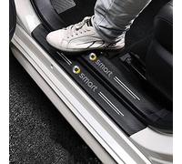 XIYUANFA 4 Pièces Protection Seuil Porte Voiture pour Smart Fortwo III 2014-2020, Voiture Bande Seuil Fibre Carbone Films Protection Protecteur Auto Adhésif pour Peinture,A