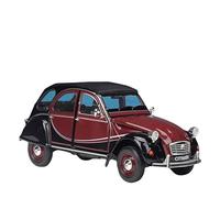 XIYUEYING 1 24 pour Citroen 2CV 6 Charleston Classique Voiture Alliage Moulage sous Pression modèle de Fini décoration(Rouge)