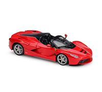 XIYUEYING 1:24 pour Ferrari Laferrari Aperta Convertible en Alliage moulé sous Pression modèle de Voiture ouvrable Porte à Collectionner(Rouge)