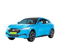 XIYUEYING 1 24 pour Ford Mustang Cheval électrique Mach-E Alliage Moulage sous Pression modèle de Voiture Son et lumière Jouet(Bleu)