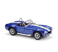 XIYUEYING 1 24 pour Ford Shelby Cobra 427 SC 1965 rétro Voiture Alliage Moulage sous Pression Miniature modèle Voiture décoration(Bleu)