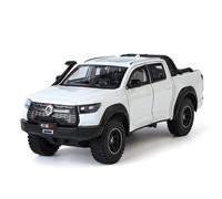 XIYUEYING 1:24 pour La Grande Muraille Bollen Gun Alliage Tout-Terrain Modèle De Véhicule Jouet pour Enfants Garçon Fille Décoration Affichage De Bureau 20CM(White)