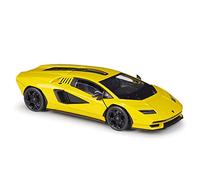 XIYUEYING 1 24 pour Lamborghini Countach LPI 800-4 Supercar Alliage réplique Voiture moulé sous Pression modèle Voiture finie(Yellow)