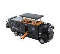 XIYUEYING 1:24 pour Nomadism F Tout-Terrain RV Voiture Collective Miniature Son Et Lumière en Alliage Moulé sous Pression Jouets Modèle De Voiture(Noir)