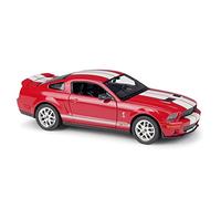 XIYUEYING 1 24 pour Shelby Cobra GT500 2007 Course de Rue en Alliage moulé sous Pression modèle Voiture Ornements Miniature(Rouge)
