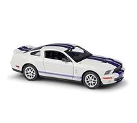 XIYUEYING 1 24 pour Shelby Cobra GT500 2007 Course de Rue en Alliage moulé sous Pression modèle Voiture Ornements Miniature(White)