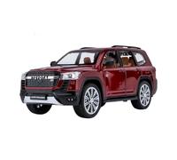 XIYUEYING 1:24 pour Toyota Land Cruiser GR Sport Alliage Jouet Modèle De Voiture Son Et Lumière Retirer Collection Enfant Jouet(Rouge)