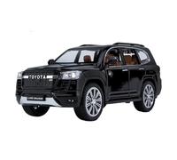 XIYUEYING 1:24 pour Toyota Land Cruiser GR Sport Alliage Jouet Modèle De Voiture Son Et Lumière Retirer Collection Enfant Jouet(Noir)