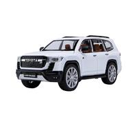 XIYUEYING 1:24 pour Toyota Land Cruiser GR Sport Alliage Jouet Modèle De Voiture Son Et Lumière Retirer Collection Enfant Jouet(White)