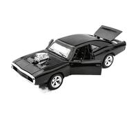 XIYUEYING 1:32 pour Dodge Charger Moulé sous Pression Modèle De Voiture Musculaire avec Son Léger Miniature Enfant Garçon Jouet De Noël(Noir)