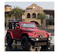 XIYUEYING 1 32 pour Jeep Wrangler Rubicon véhicule Tout-Terrain en Alliage moulé sous Pression modèle de Voiture réplique(Rouge)