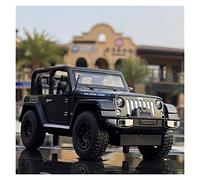 XIYUEYING 1 32 pour Jeep Wrangler Rubicon véhicule Tout-Terrain en Alliage moulé sous Pression modèle de Voiture réplique(Noir)