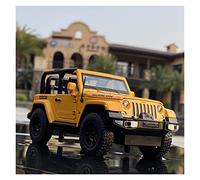 XIYUEYING 1 32 pour Jeep Wrangler Rubicon véhicule Tout-Terrain en Alliage moulé sous Pression modèle de Voiture réplique(Yellow)