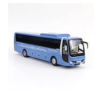 XIYUEYING 1:43 Adapté pour Static Tourist Bus Double Decker Alliage Moulé sous Pression Modèle Voiture Collection Affichage Cadeau(Bleu)