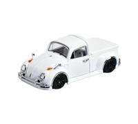 XIYUEYING 1:64 pour Volkswagen Beetle Pick-up Voiture Classique avec Couvercle De Chargement en Alliage Modèle De Voiture Collection Et Affichage(White)