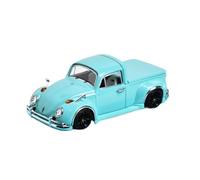 XIYUEYING 1:64 pour Volkswagen Beetle Pick-up Voiture Classique avec Couvercle De Chargement en Alliage Modèle De Voiture Collection Et Affichage(Bleu)