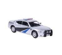 XIYUEYING Modèle De Voiture De Police Dodge Charger 1:87 Collection De Figurines Statiques Décorées Jouets De Vacances pour Garçons Adultes