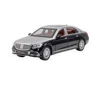 XIYUEYING Modèle De Voiture en Alliage Moulé sous Pression Jouets Sonores Et Lumineux pour Enfants 1:24 pour Mercedes Benz Maybach GLS600(Noir)