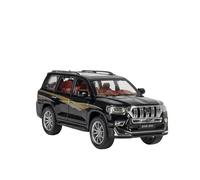XIYUEYING Modèle De Voiture Tout-Terrain en Alliage 1:24 pour Toyota Prado SUV Modèles De Jouets Jouets De Collection Son Et Lumière(Noir)