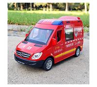 XIYUEYING pour Mercedes-Benz Sprinter Voiture Anti-épidémique Ambulance Alliage Spécial Voiture De Police Modèle 1/32(5)