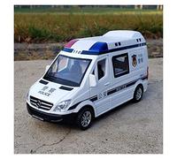XIYUEYING pour Mercedes-Benz Sprinter Voiture Anti-épidémique Ambulance Alliage Spécial Voiture De Police Modèle 1/32(4)