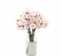 XIZHI Lot de 18 Fleurs artificielles de renoncules artificielles en Soie pour décoration d'intérieur, Mariage - 30 cm - 54 têtes (Rose)