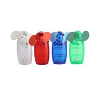 XIZHI Lot de 4 mini ventilateurs portables à piles pour homme et femme - Pour voyage intérieur et extérieur